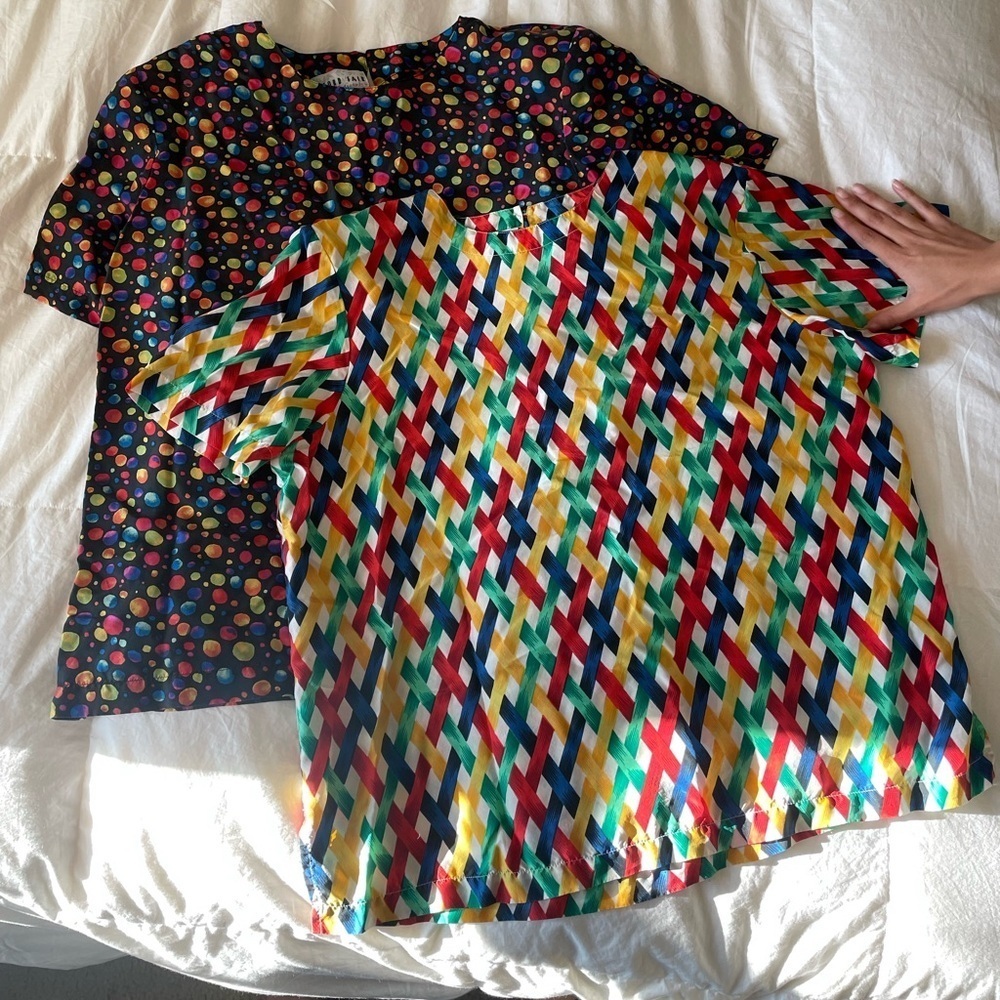 Bedford Fair vintage silk blouse bundle‎ Large